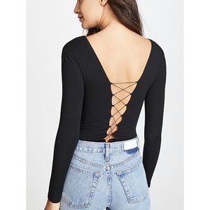 T by Alexander Wang Black Body Suit